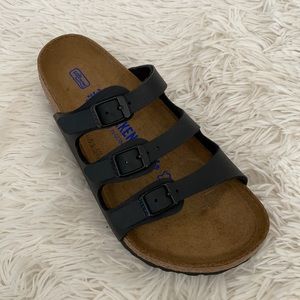 Birkenstock Black SFB Florida Sandals